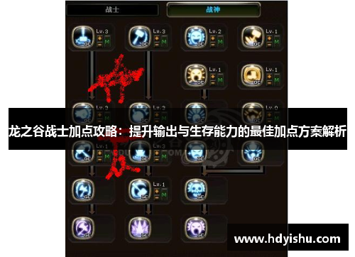 龙之谷战士加点攻略：提升输出与生存能力的最佳加点方案解析